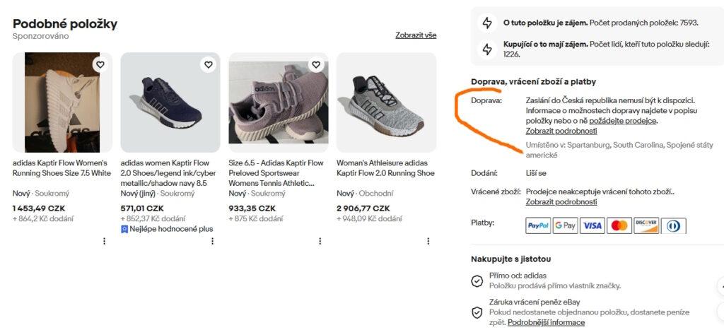 Pro pohodlný nákup z eBay v ČR je důležité vždy vědět, zda prodejce zasílá i do České republiky, případně za jakých podmínek. Správným nastavením účtu lze filtrovat zboží, které je do České republiky z eBay zasíláno. Pozor také na clo na eBay u zboží ze zemí mimo EU.