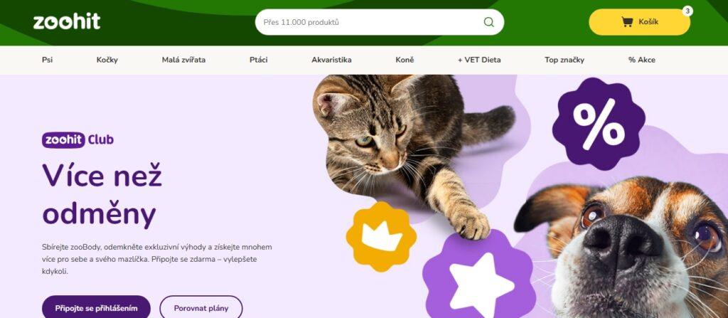 Prodejna Zoohit se snaží získat zákazníky nejen na velký výběr zboží, nýbrž také na věrnostní program, body, slevy nebo mobilní aplikaci.