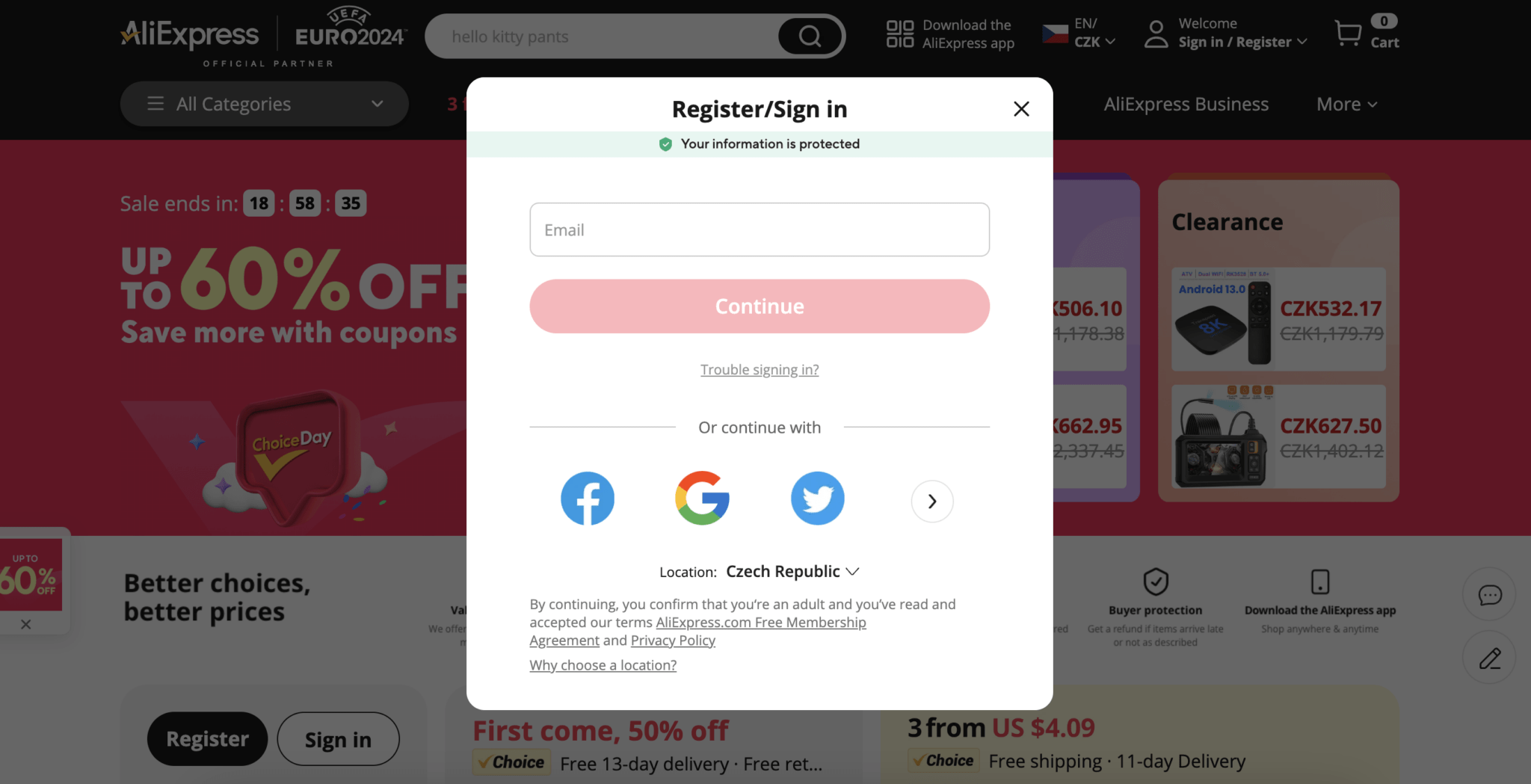 Registrace na AliExpress - jak na přihlášení? - Puntanela.cz