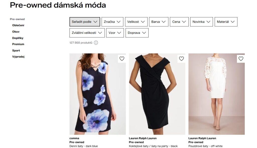 Slevový kupon Zalando není k dispozici, lze však najít sekci se zlevněným zbožím z druhé ruky. Zboží prochází kontrolou a splňuje tak podmínky k dalšímu nošení.