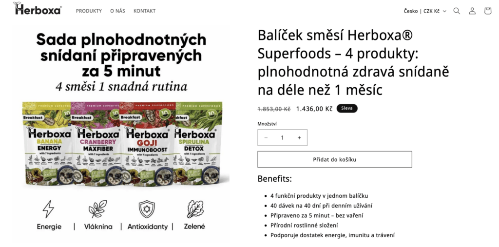 Produkty Herboxa cílí na podporu energie, imunity, trávení a celkové vitality organismu.